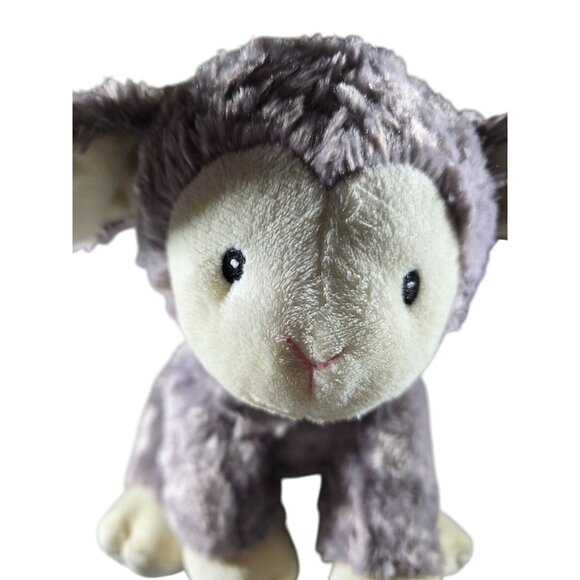 Gund Plush Lamb Stuffed Animal Baby G Grey crinkle ears embroidered eyes sheep - Picture 2 of 8